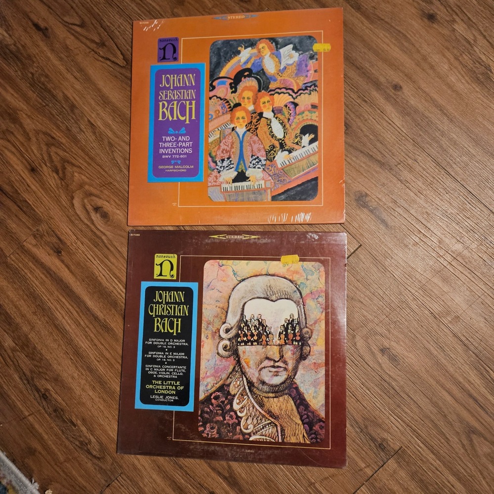 Lot of 2 Johann Christian Bach Sinfonias Op. 18, Nos.‎ 3 & 5 Sealed NOS